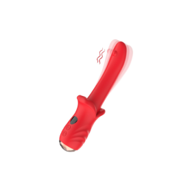 Vibromasseur Rouge Ultra-Souple KISS